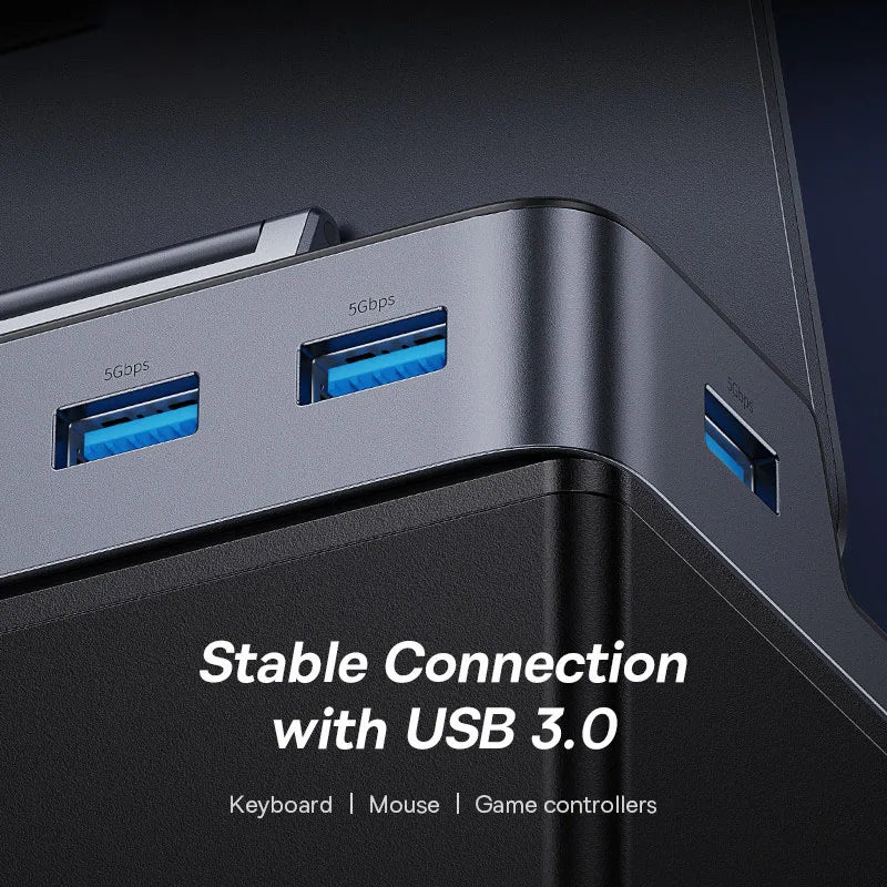 6-in-1 USB-C Dock für Steam Deck & Switch mit 4K HDMI