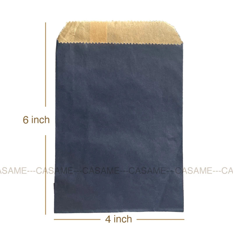 Wave Dot Kraft Paper Candy Bags – 50ks dárkové a balicí sáčky na sladkosti