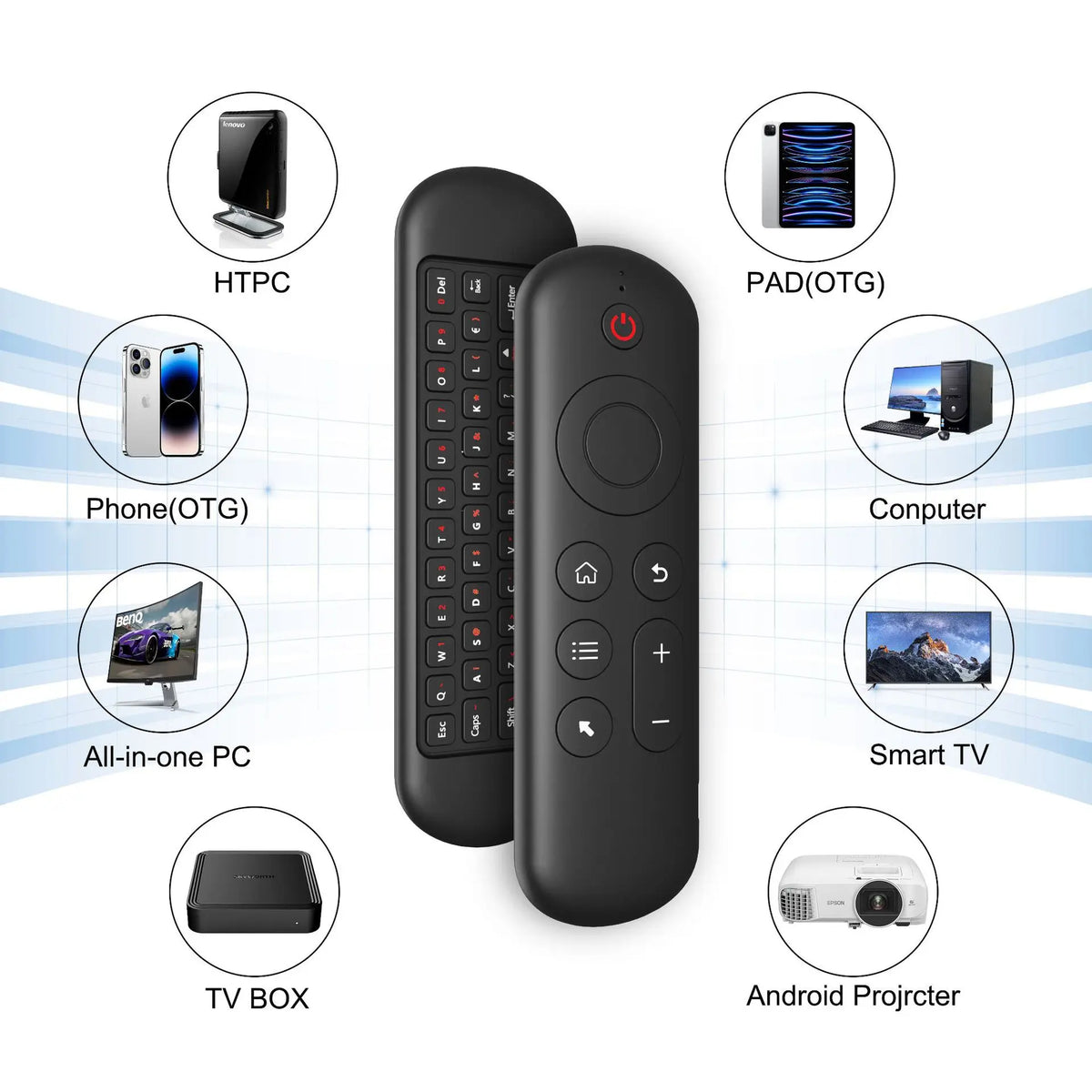 0|Souris aérienne sans fil M5 avec clavier