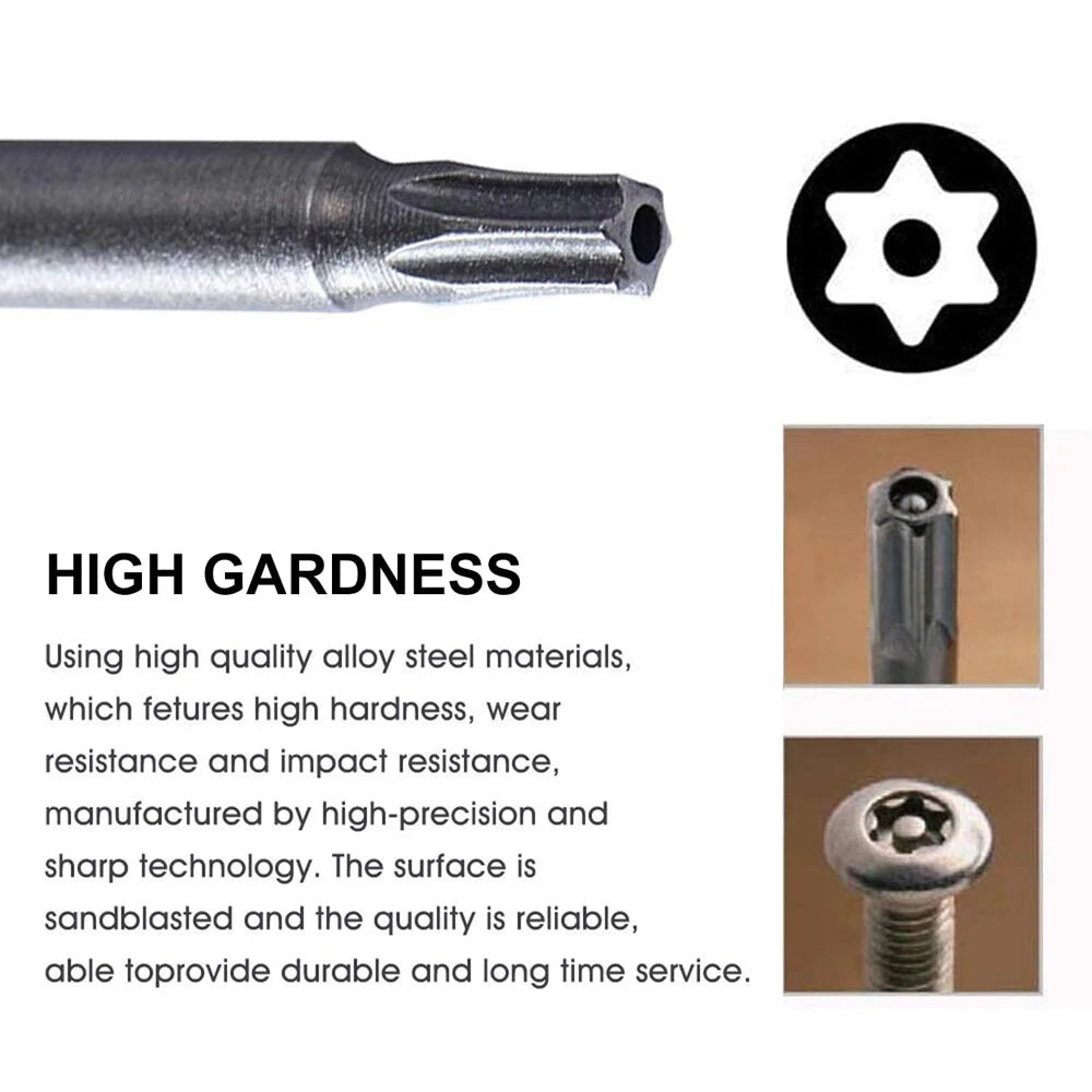 Torx Security Screwdriver Bit Sets - 50 / 100 mm