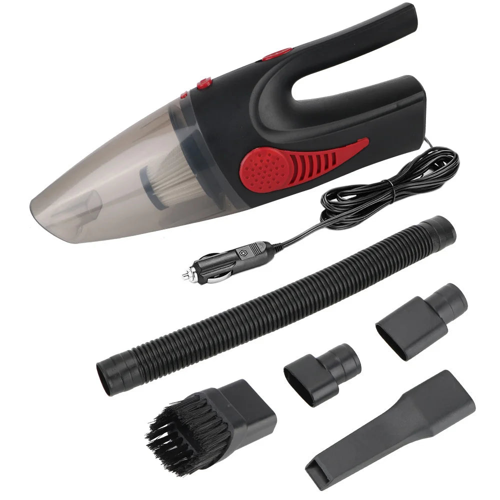 Handheld Car Vacuum Cleaner, 120 W, 12 V Plug or Cordless