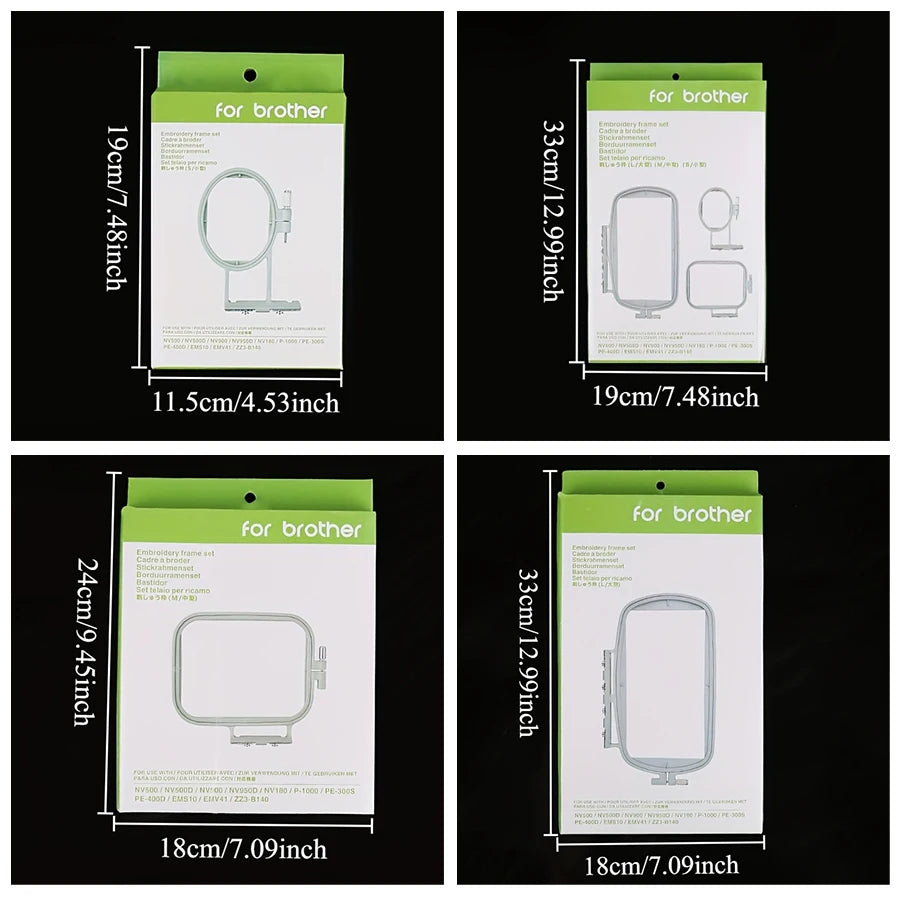 Embroidery Hoop Options for Compatible Brother Machines