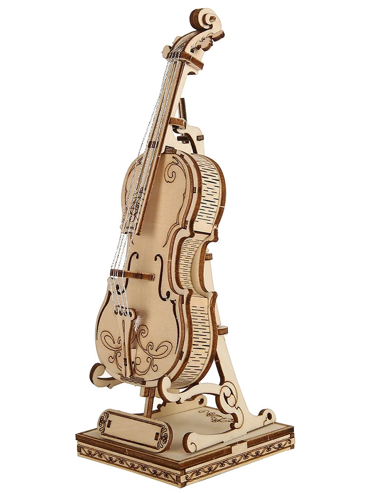 Violin Wooden 3D Puzzle Model