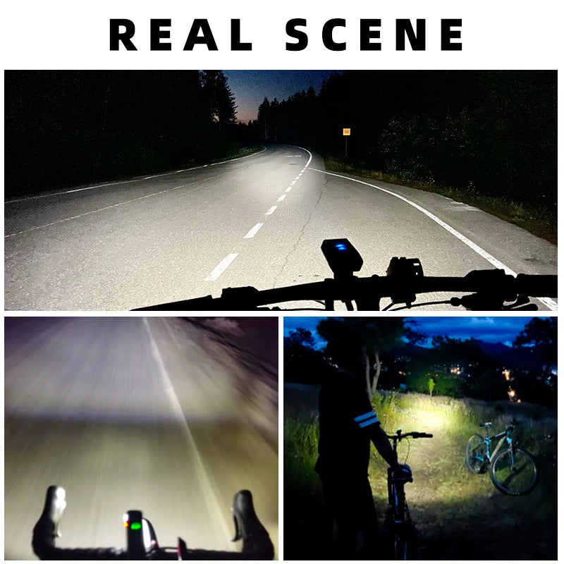 USB-C Rechargeable Bike Light 400–800LM Waterproof Front Headlight