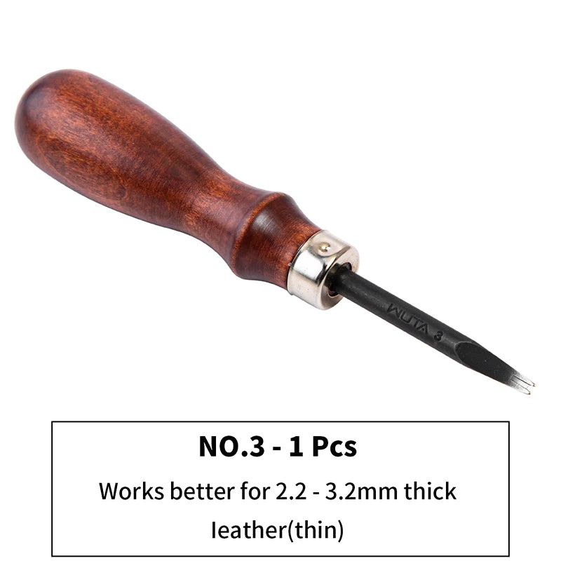 Wooden-Handle Leather Edge Beveler