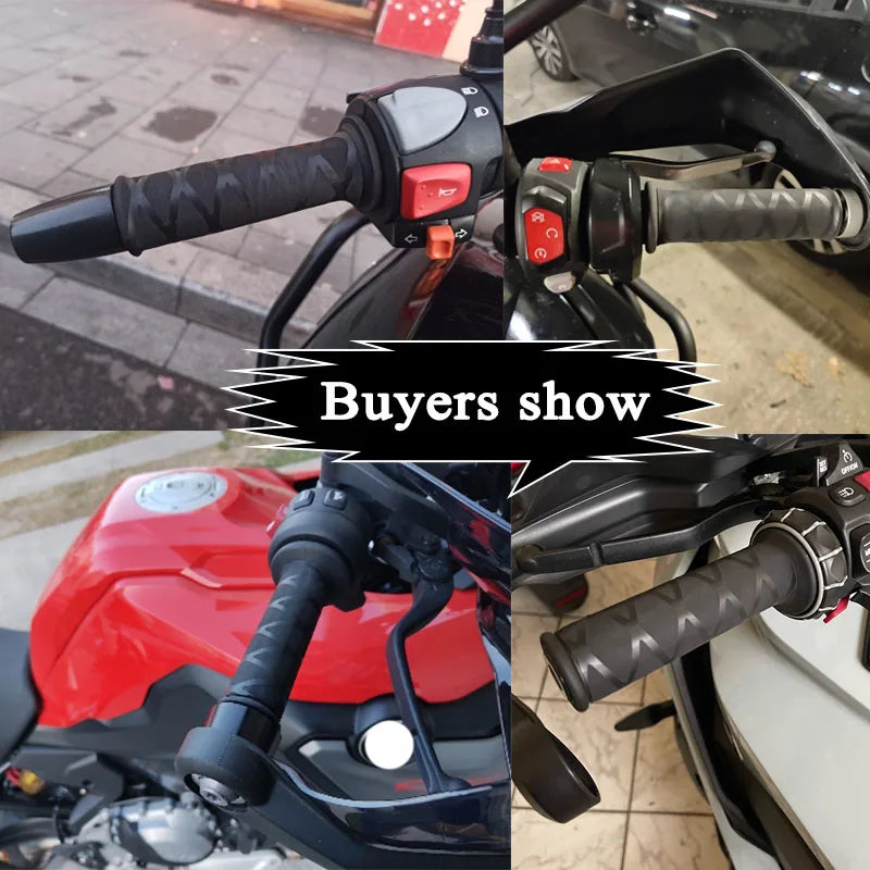 For BMW R1250GS R1200GS LC ADV F750GS F850GS F900R Motorcycle Universal Heat Shrinkable Grip Cover Non-slip Rubber Grip Glove