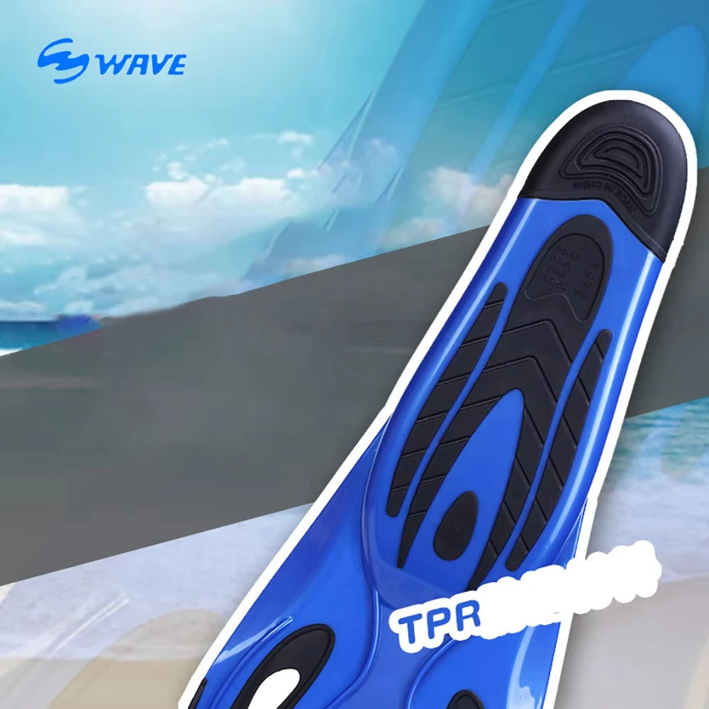 Professional Diving Fins Flexible Comfort TPR Non-Slip Swimming Rubber Snorkeling Swim Flippers Water Sports Beach Shoes