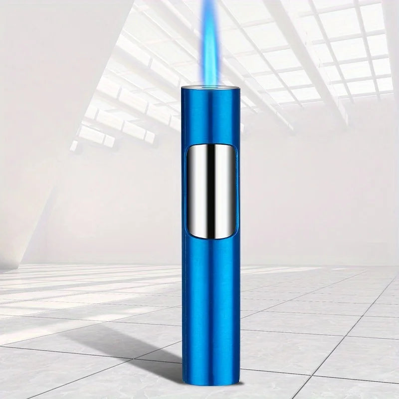 Windproof Blue Jet Flame Mini Refillable Torch Lighter