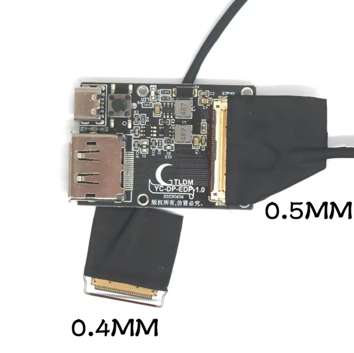 Opțiuni placă driver DisplayPort către eDP