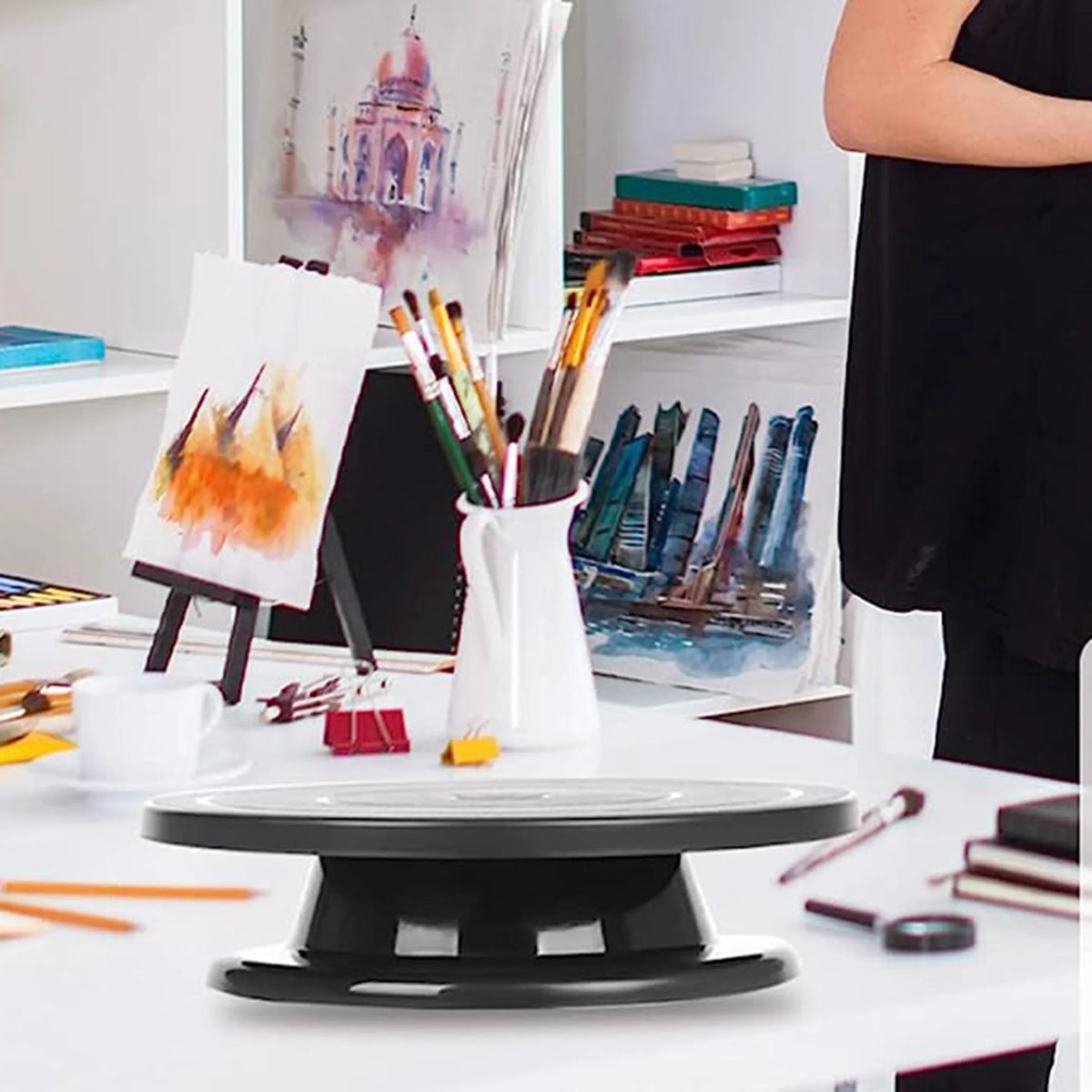 Manual Rotating Craft Display Turntable
