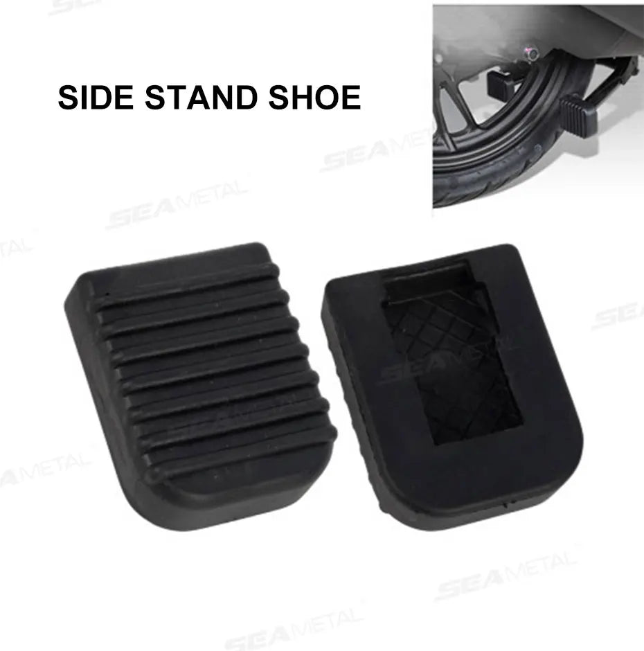 BLALION Motorcycle Stand Pad Kickstand Rubber Support Plate Outdoor Parking Motorbike Foot Side Stand Base Kickstand Holder Pad