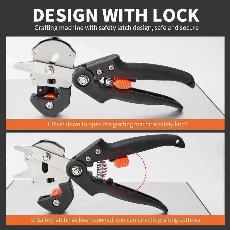 Manual Plant Grafting Tool with Replaceable Blades