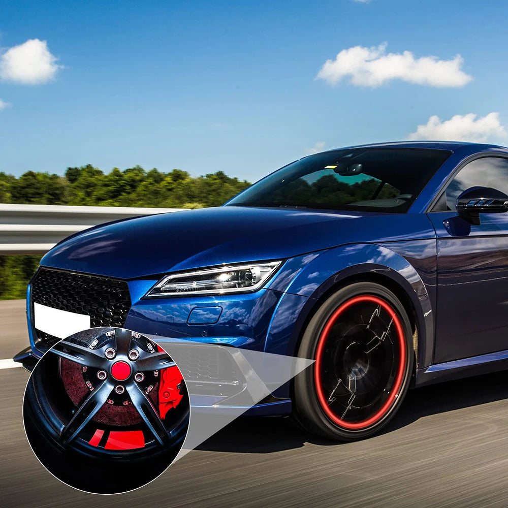 6PCS car wheel hub decoration car stickers electric motorcycle wheel hub stickers decoration a variety of models available.