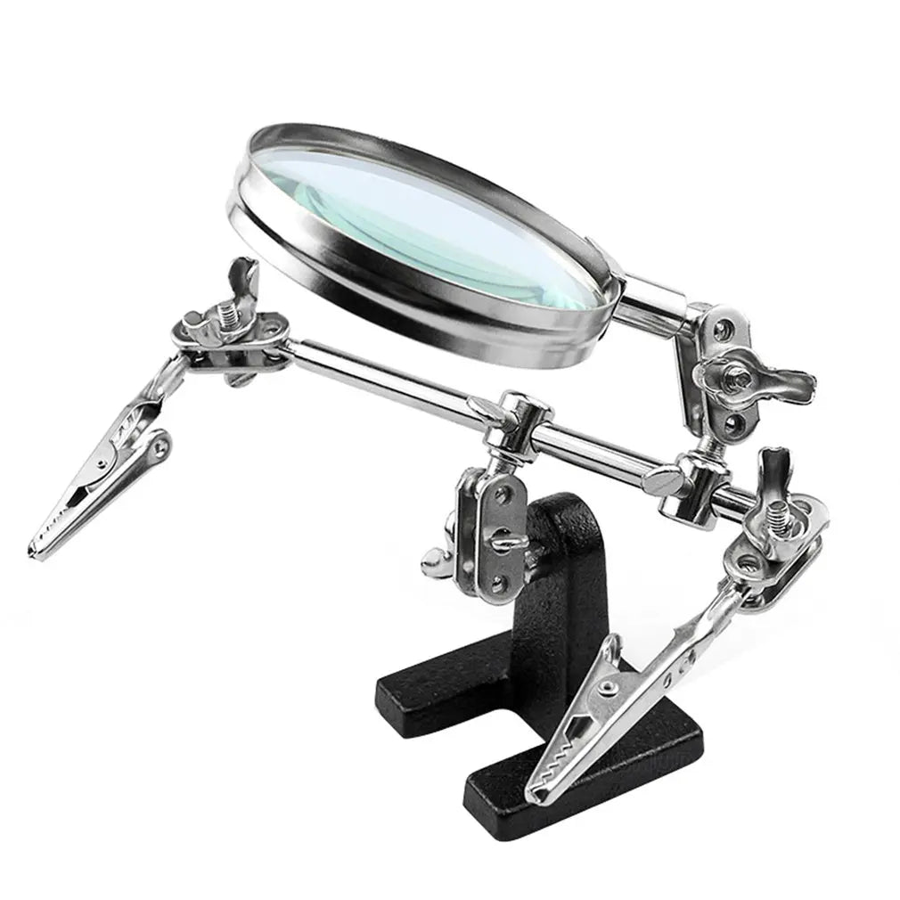 TE-805 Helping-Hands Magnifier with Two Clips