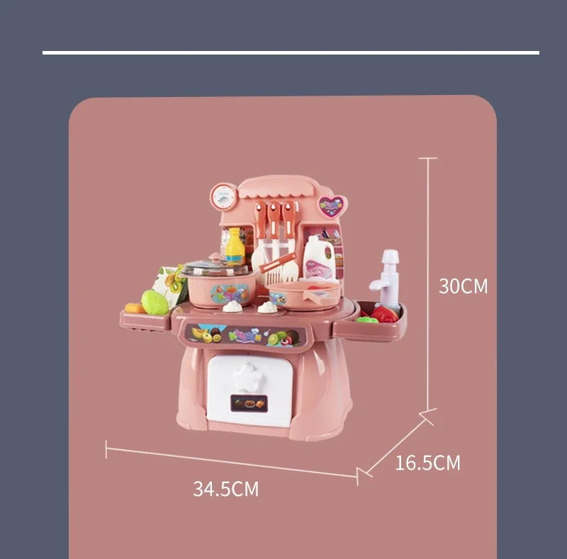 Children's Pretend-Play Kitchen Set