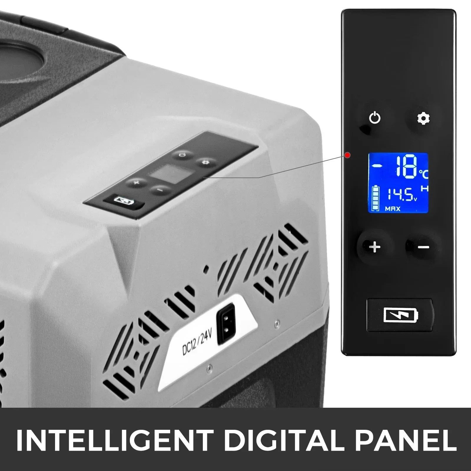 Portable 12V Car Refrigerator Freezer with Fast Cooling -20℃ to 50℉
