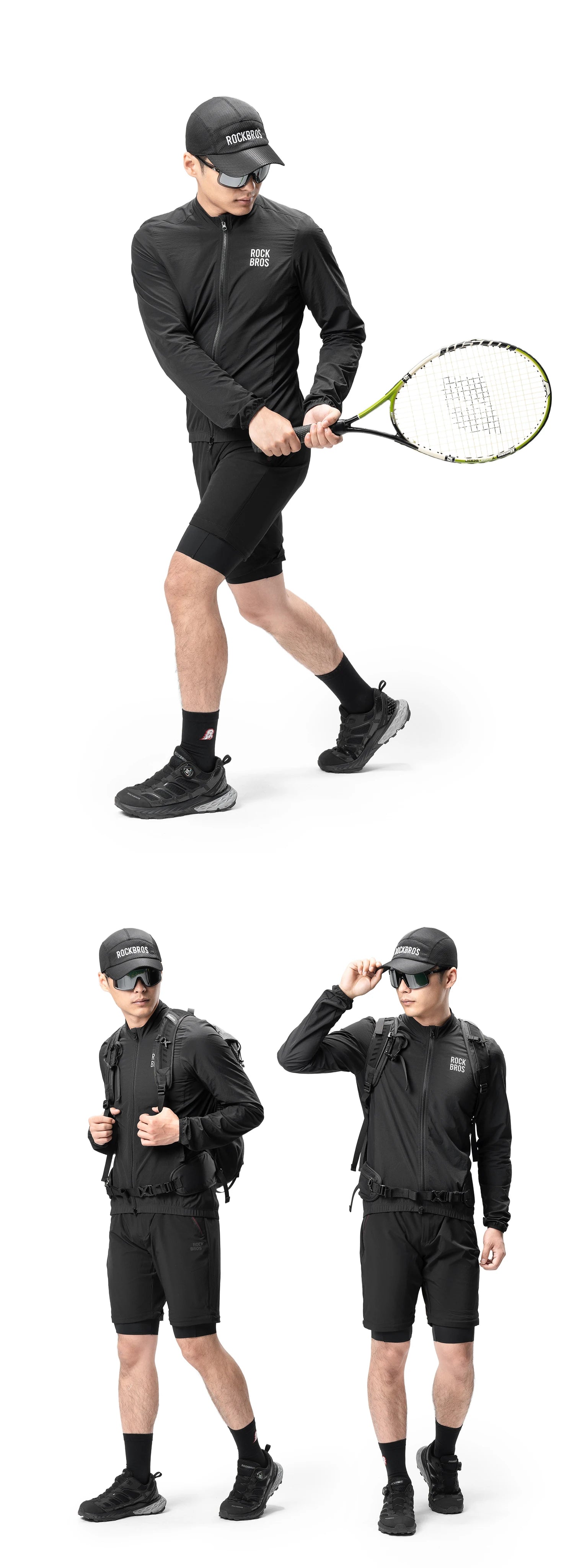 Men’s Cycling Windproof Jacket Lightweight Breathable Reflective Coat