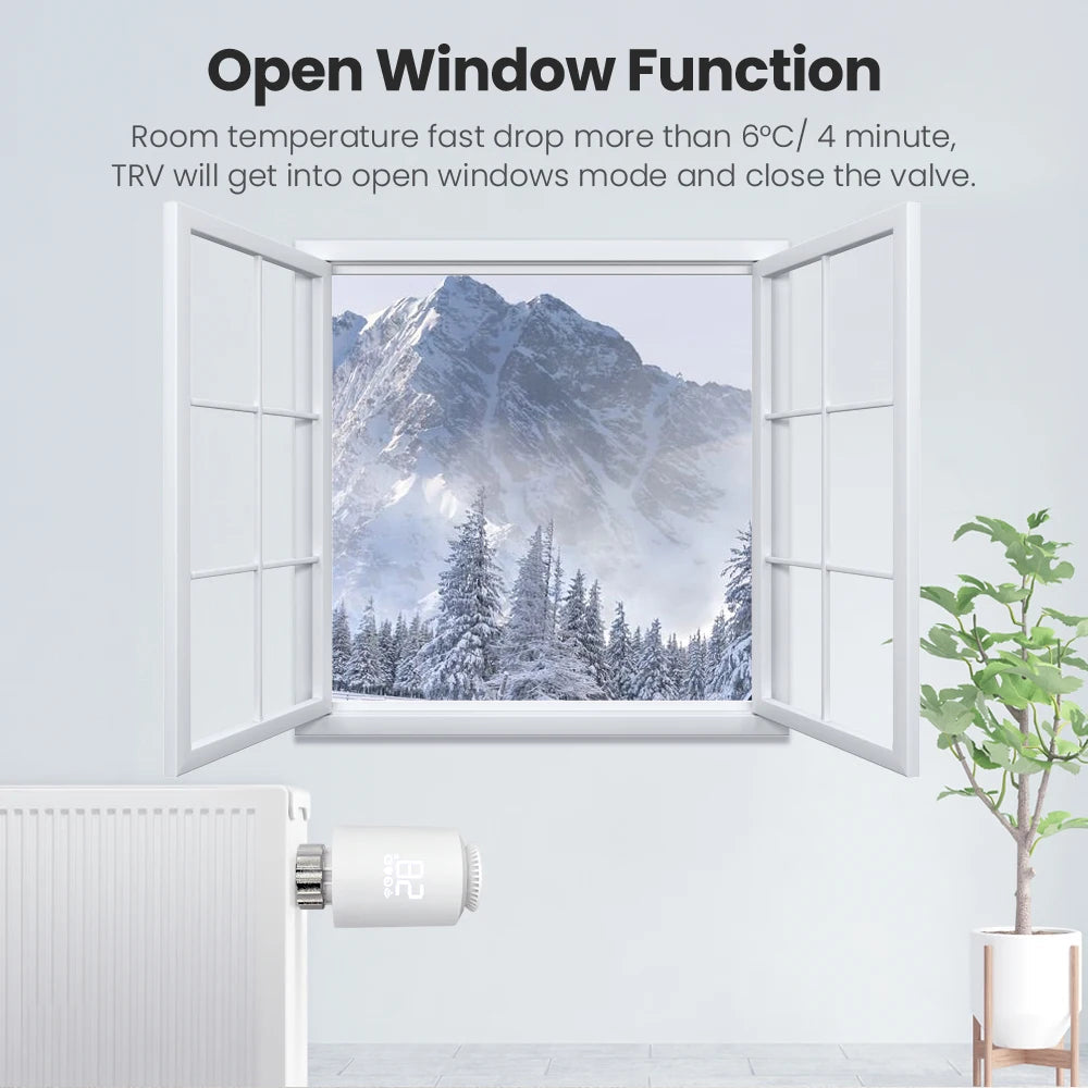 AVATTO Tuya ZigBee3.0 Thermostat Radiator Actuator Smart TRV Thermostatic Valve Controller Works With Alexa Google Home Alice