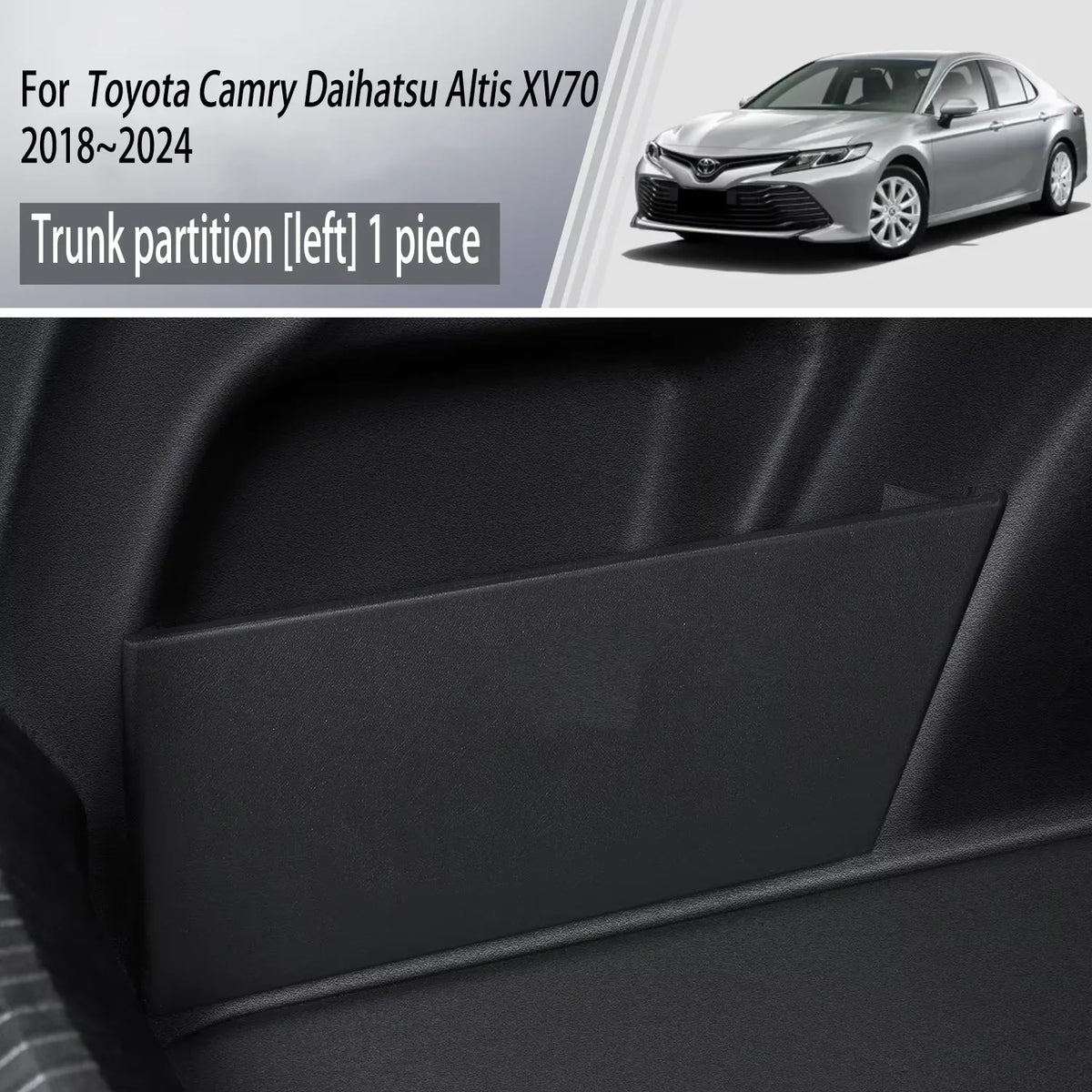 Pour Toyota Camry, Daihatsu Altis XV70 2018~2024, coffre de voiture, partition de rangement, boîte de rangement multifonctions, accessoires intérieurs auto