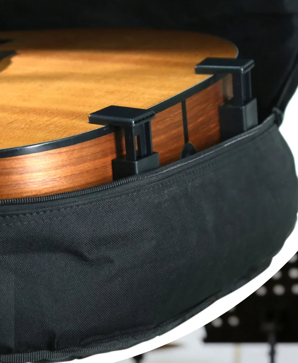 Support de guitare stable et droit, taille ultracompacte, pour guitare acoustique, portable, à pince, réglable de 9cm à 12cm