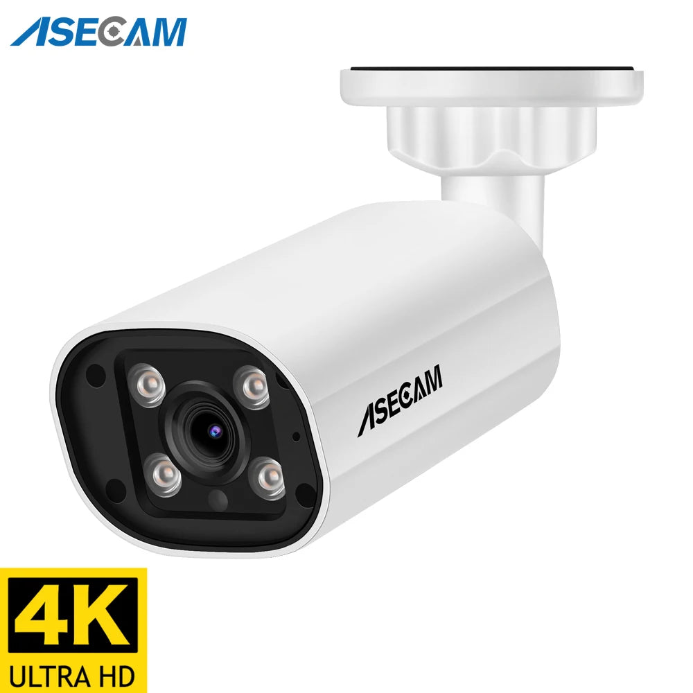 8MP POE IP Camera 4K Outdoor Security Camera with Audio and Night Vision
