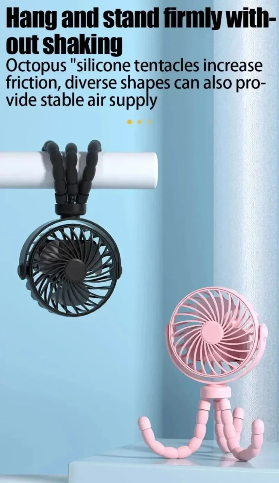 Portable Bladeless Fan for Strollers