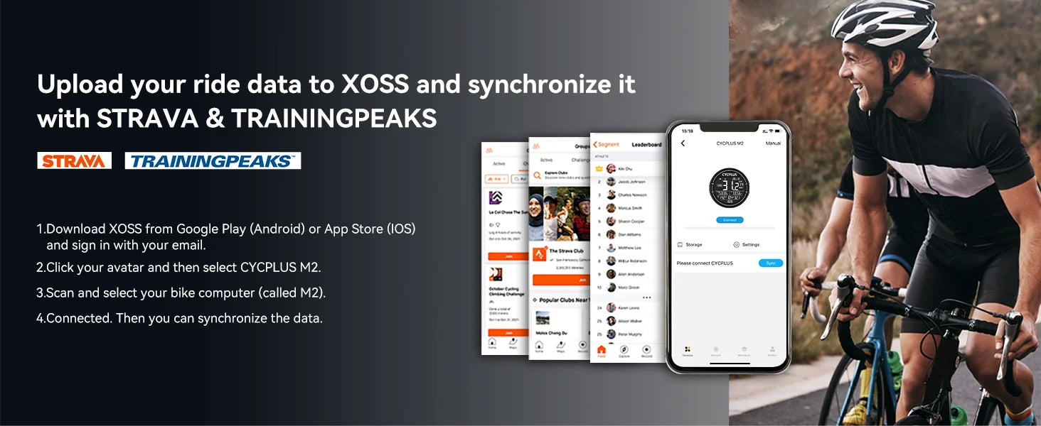 CYCPLUS M2 Wireless GPS Bicycle Computer ANT+ Bluetooth Cycling Road Bike MTB Waterproof Speed Meter Cadence Power Accessories