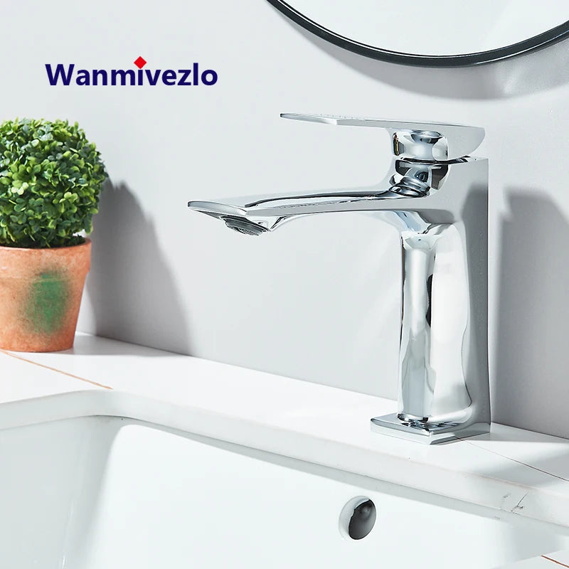 Gun Grey Modern Bathroom Sink Faucet Single Handle Deck Mounted Wash Basin Water Tap Hot And Cold Mixer