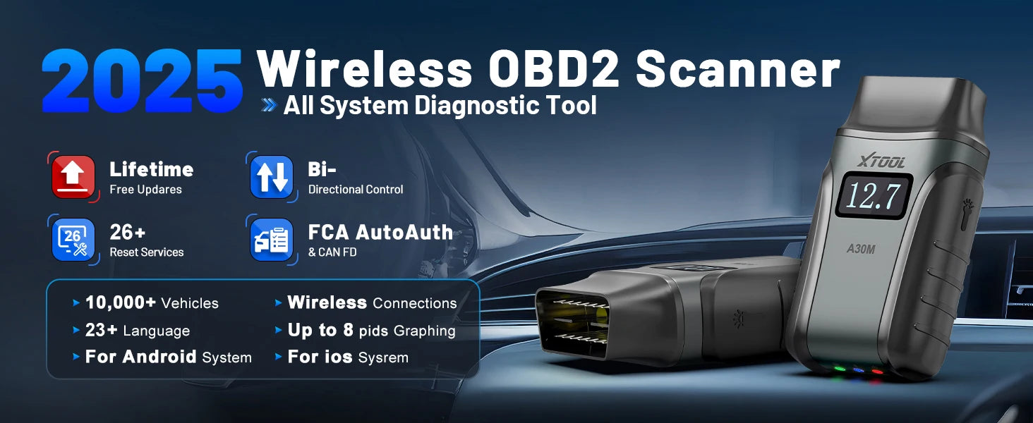 XTOOL A30M OBD2 skener Bluetooth diagnostický nástroj