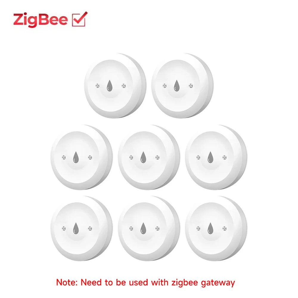 IH-K665 Tuya Zigbee Water Leak Sensor, 1–8 Pack