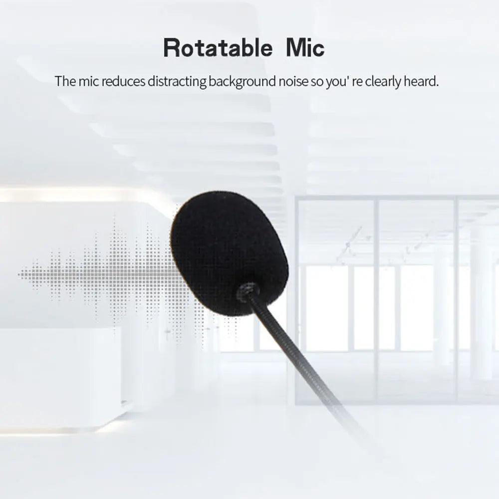 3.5mm/USB Computer Headset with Noise Cancelling Microphone Chatting Network Teaching Video Conferencing Stereo Wired Headset