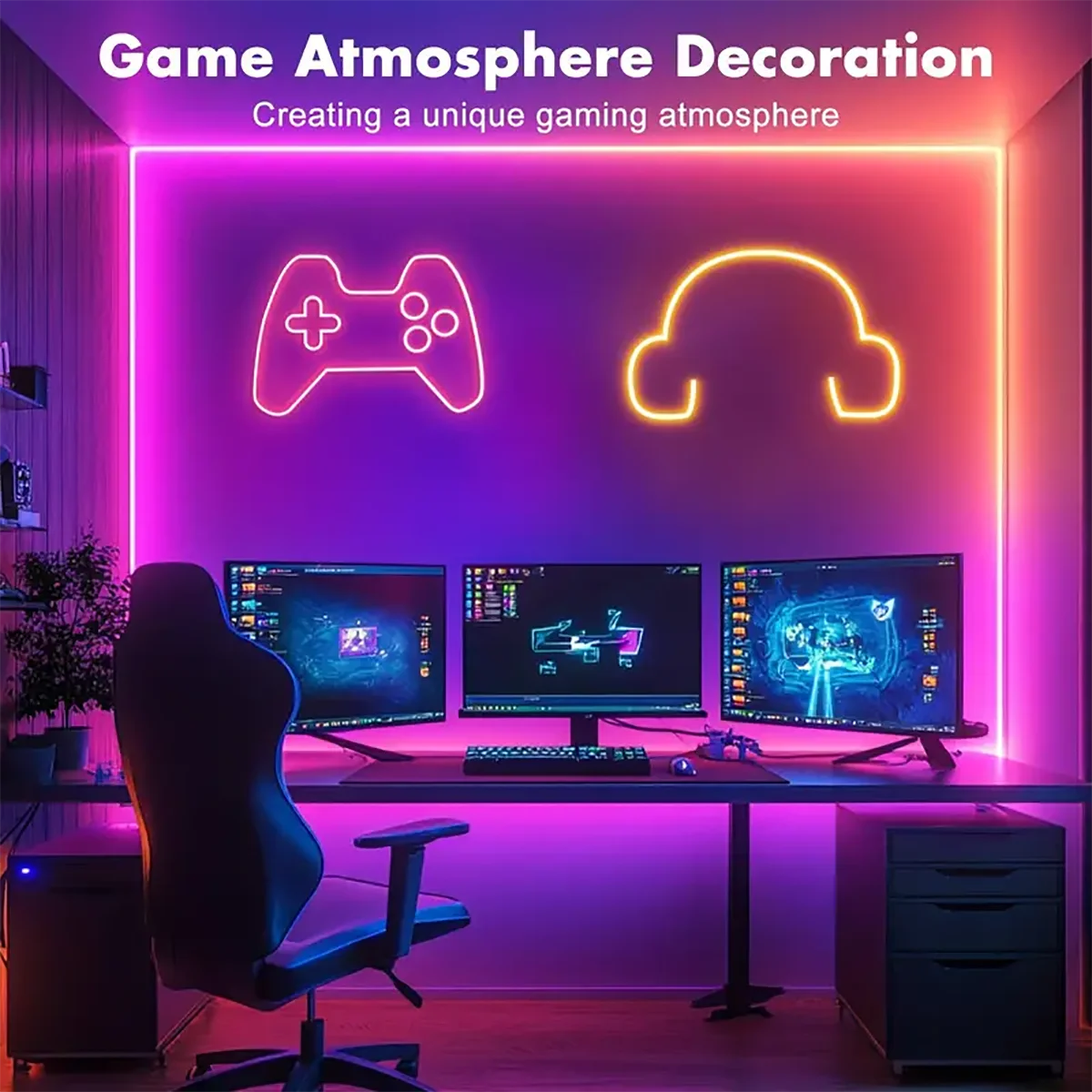 USB RGBIC Flexible Ambient Light Strip