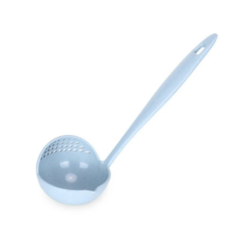 2-in-1 Long-Handle Soup and Strainer Spoon