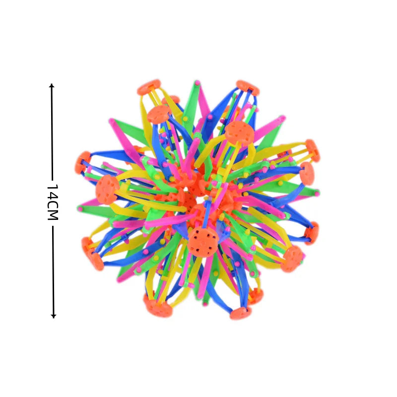 Children Magic Telescopic Ball Outdoor Flower Ball Throwing Ball Variety Blossom Party Funny Props Parent-Child Interaction Toy