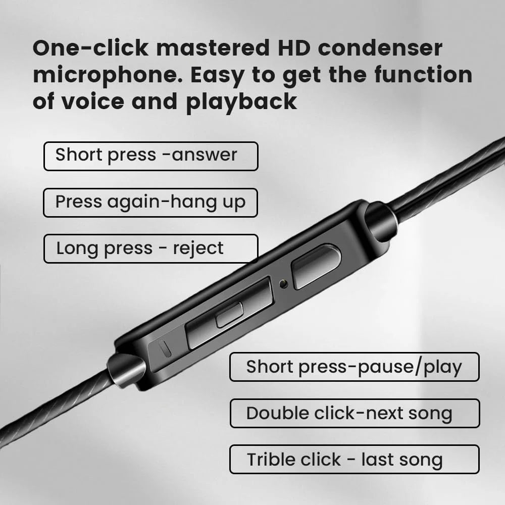 AK6 kablede 3,5 mm-ørepropper med mikrofon