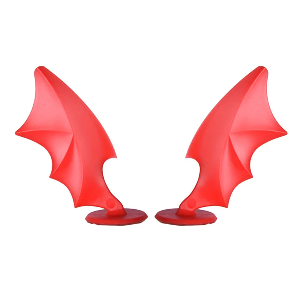 2PCS Motorcycle Helmet Cute Corner Rubber Horn Decoration Motocross Full Face Off Road Helmet Decoration Moto Car Accessories