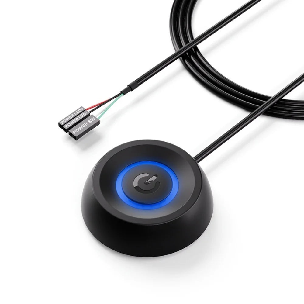Cable externo para interruptor de encendido de placa base de PC con LED