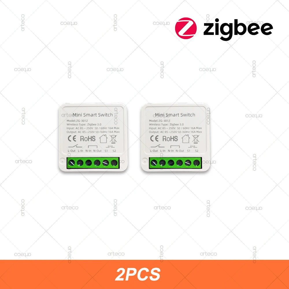 Zigbee 3.0 mini-smartrelä, 16 A