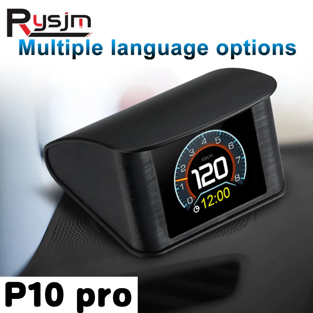 OBD2 Head Up Display Digital Speedometer with Overspeed Alarm