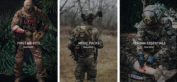 Small First Aid Kit RHINO RESCUE Ultralight Waterproof Medical Kit for Hiking Camping Backpacking Cycling Travel Vehicles 105PC