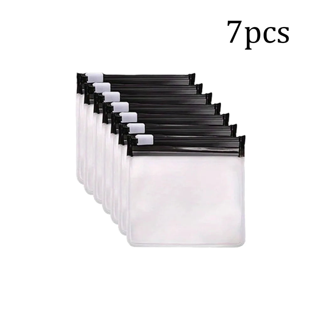 Opätovne použiteľné vrecká na tabletky na zips - sada 7 ks