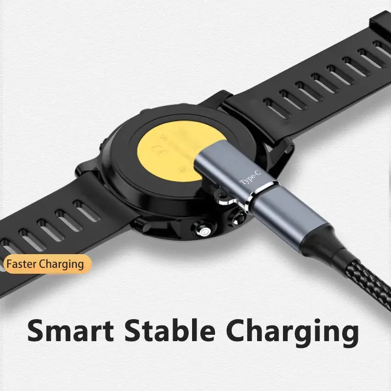 Type C/Micro/IOS USB to 4pin Charger Adapter Connector for Garmin Fenix 7/6/5/7X/6X/5X/ Venu 2 plus Watch Charging Converter Spy-shop.com