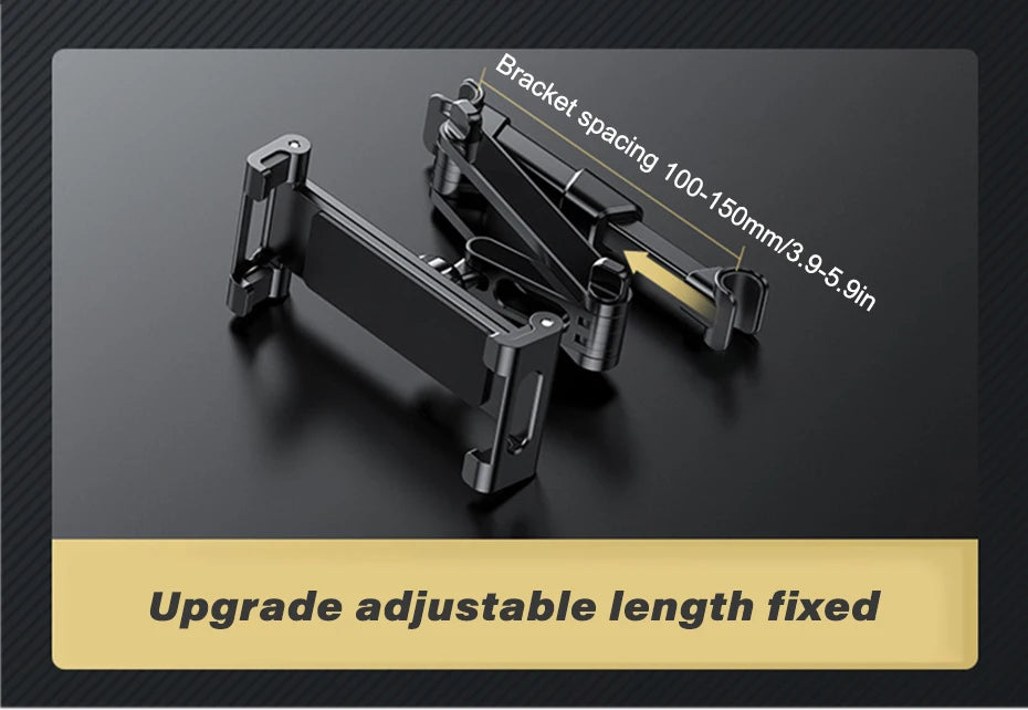 Car Headrest Tablet Holder 360-Degree Rotation Universal 4.7-12.9 Inch Tablet Phone Mount