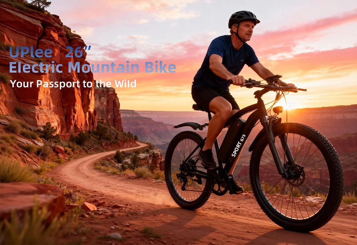 Bicicleta eléctrica de 26" 48V 13Ah 7 velocidades para desplazamientos