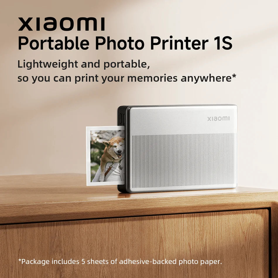 Přenosná fototiskárna Xiaomi 1S/Pro Bluetooth termální fototiskárna