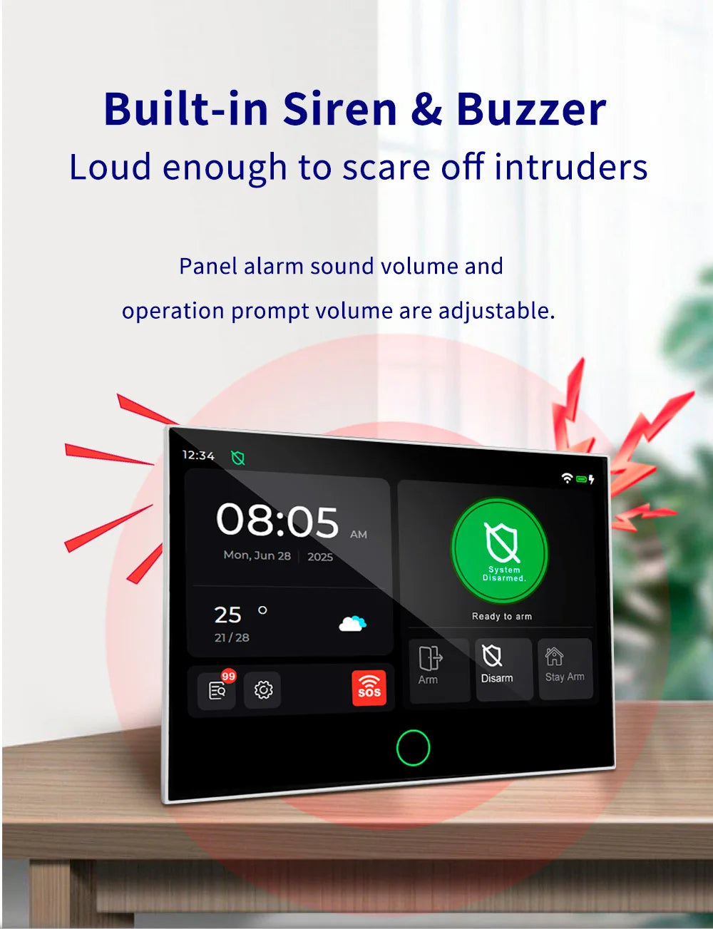 Entregas Rápidas KERUI Tuya WiFi+4G Sistema de Alarma para Hogar con 7 pulgadas Pantalla Táctil desde Almacén de ES Protección de Alarma
