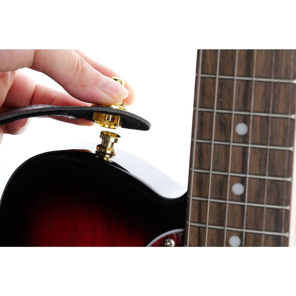 M182-2P Gurtverriegelungen für Gitarre und Bass, 2er-Set