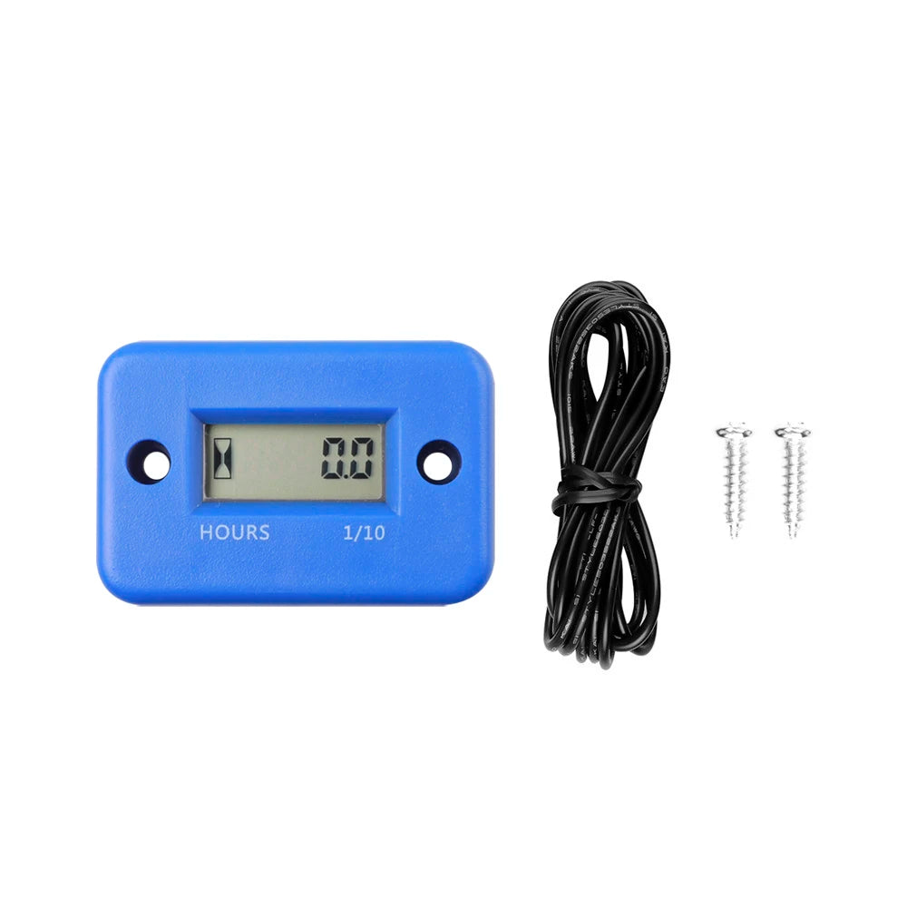 Universal Engine Timer IP68 Motorcycle Instrument Moto ATV Boat Engine Hour Meter Working Time Gauge Induction Timer
