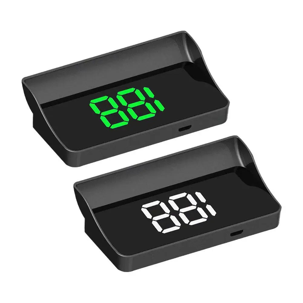 GPS Windscreen Head-Up Speed Display, Green or White LED