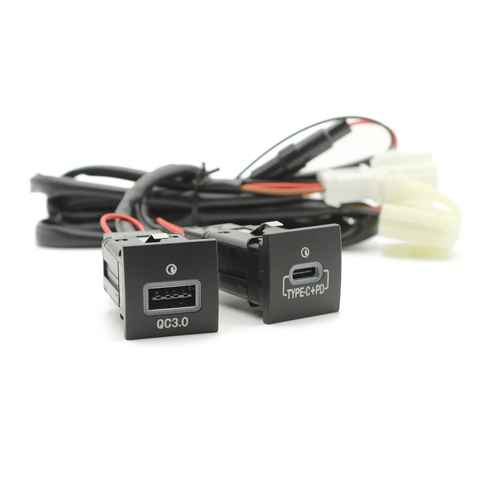 Car USB Charger PD Quick Charge Adapter for Select 2006-2012 Vehicles